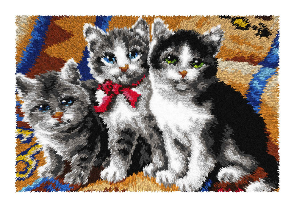 Latch hook rug kit Cats 4131