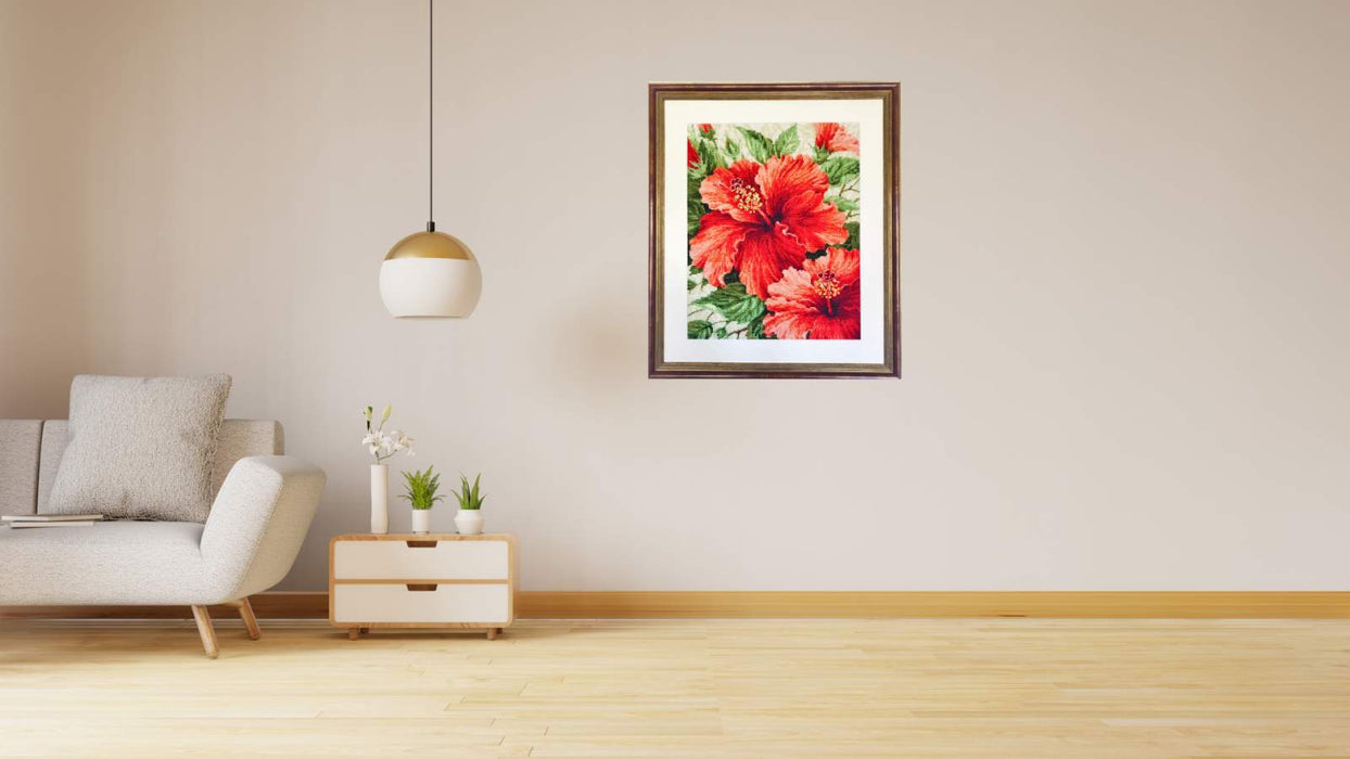 Hibiscus R1967 Counted Cross Stitch Kit