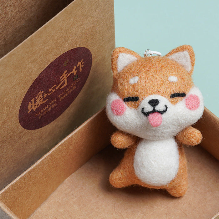 Dog Needle Felting Kit. Wizardi DIY Wool Craft Kit F07N8-W41