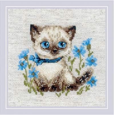 Siamese Kitten R2118 Counted Cross Stitch Kit