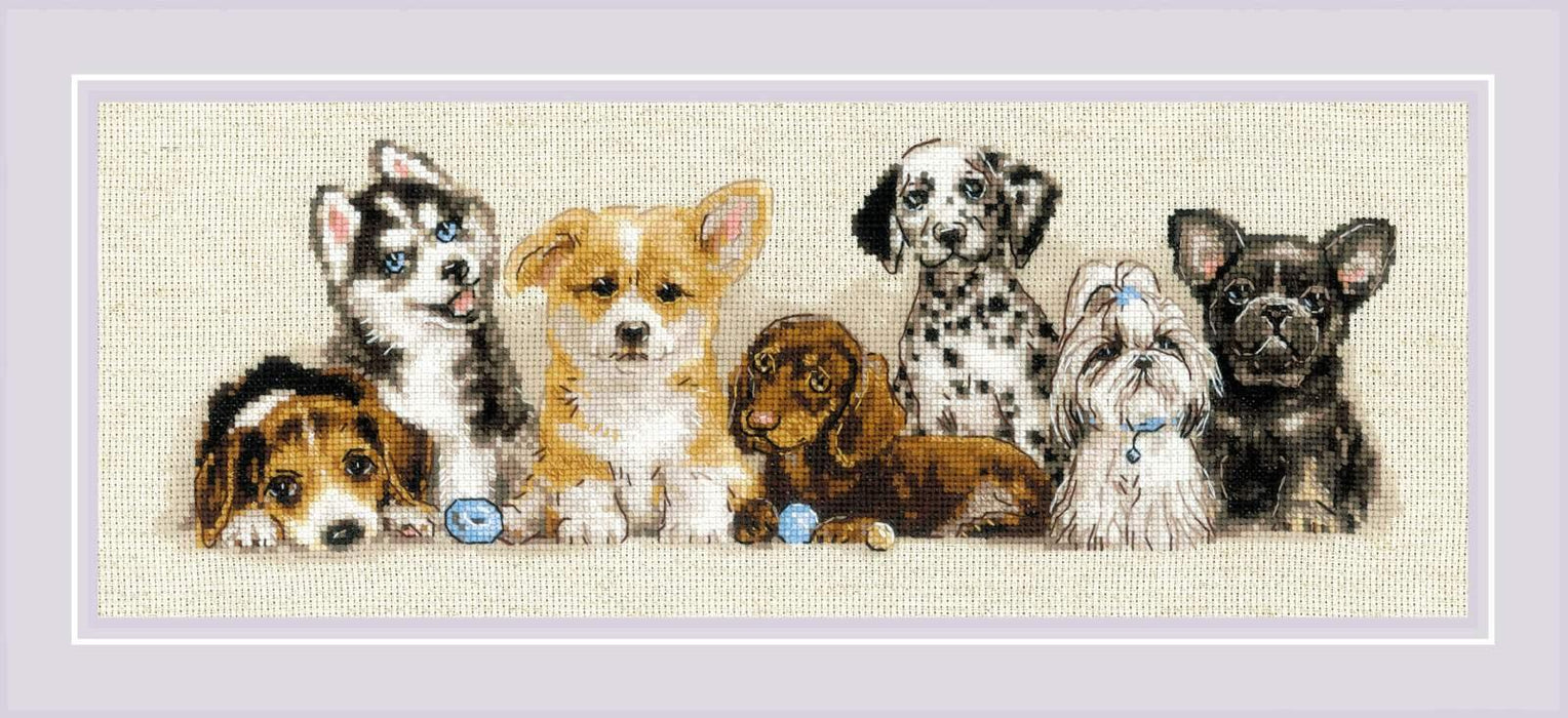 Puppies R2221 Counted Cross Stitch Kit