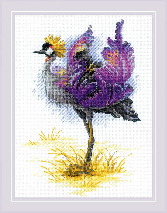 Crowned Crane R2212 Counted Cross Stitch Kit