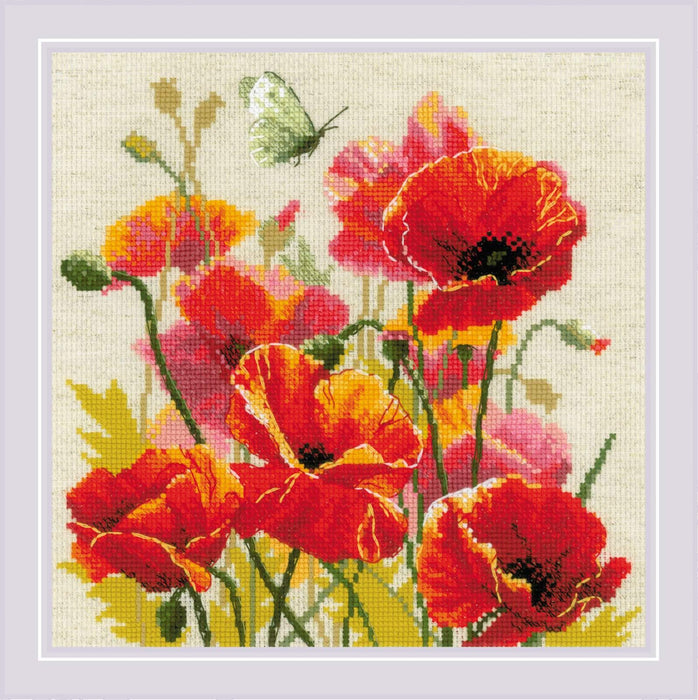 Color of Flame R2214 Counted Cross Stitch Kit