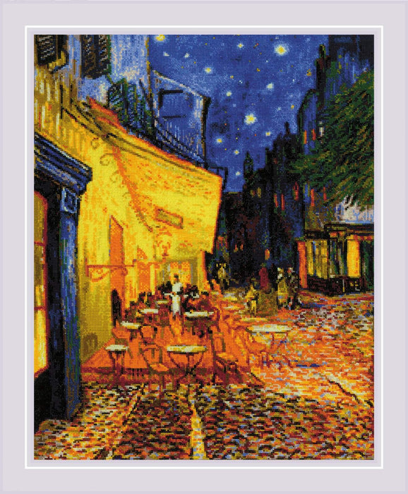 Caf√© Terrace at Night after V. Van Gogh's Painting R2217 Counted Cross Stitch Kit