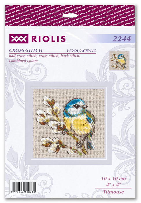 Titmouse¬† R2244 Counted Cross Stitch Kit