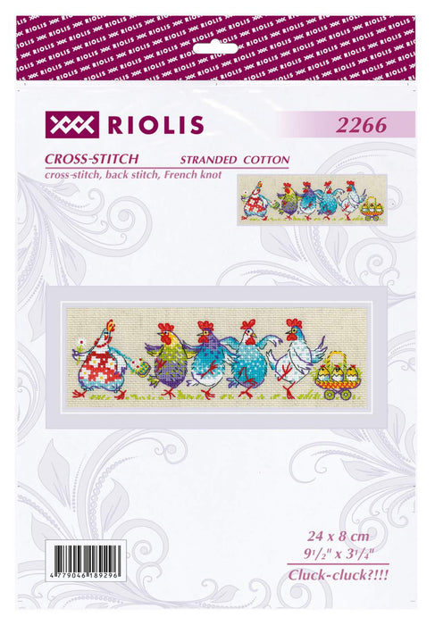 Cluck-cluck?!!! R2266 Counted Cross Stitch Kit