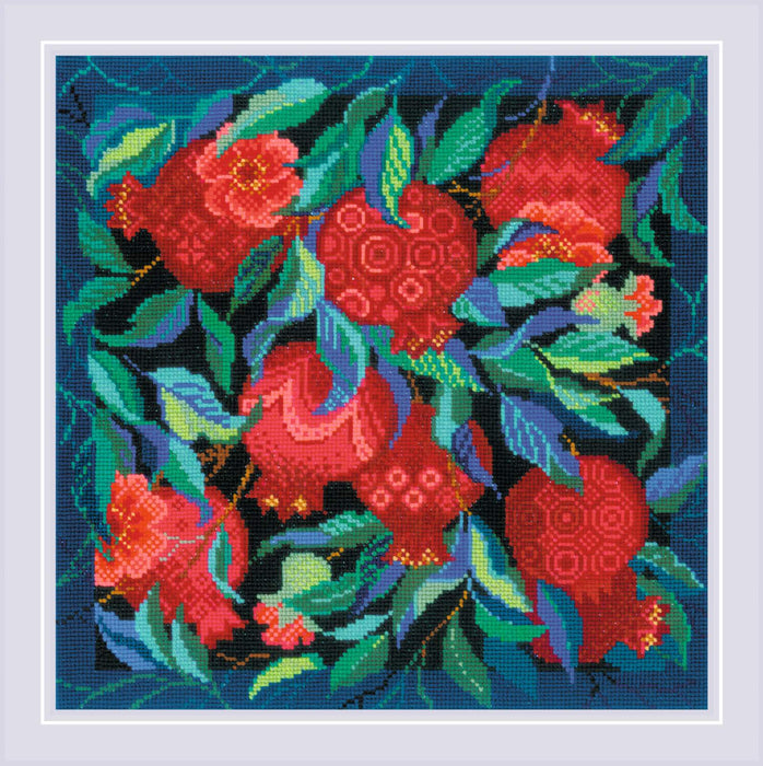 Panel/Cushion Pomegranate Garden R2269 Counted Cross Stitch Kit