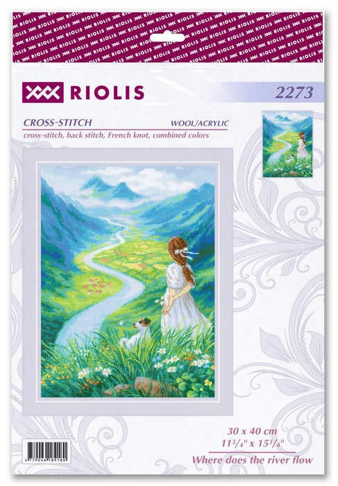 Where does the river flow R2273 Counted Cross Stitch Kit