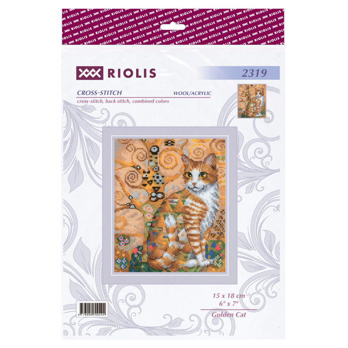Golden Cat R2319 Counted Cross Stitch Kit