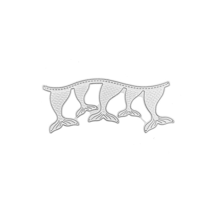 Fish Tails Scrapbooking Cutting Die by Wizardi QJ146