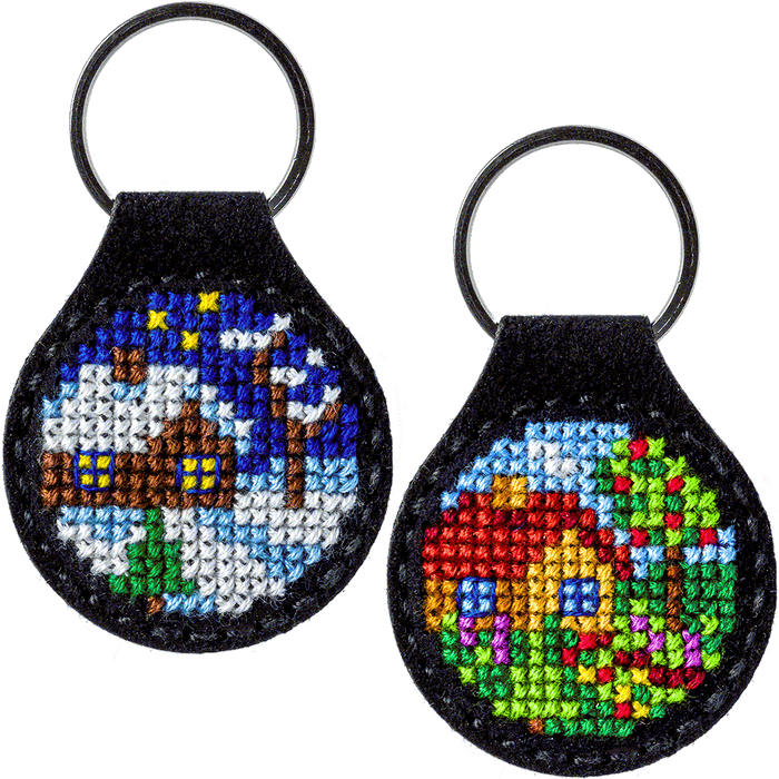 Cross-stitch kits on artificial leather FLHL-012