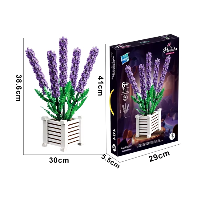 Lavender Potted Flower F07M9-5(101)