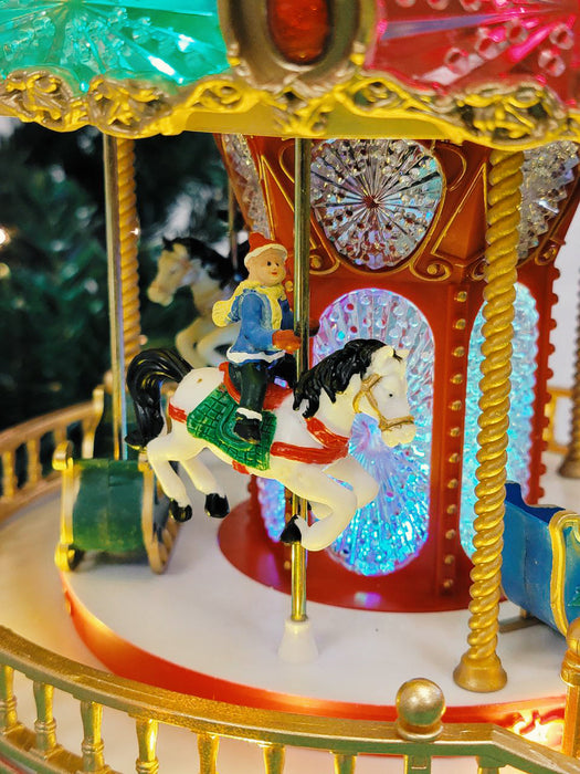 Christmas Carousel Decoration F07M4-12-W269