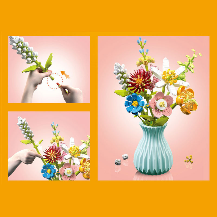 Constructor flower bouquet in a vase F07M9-5(109)