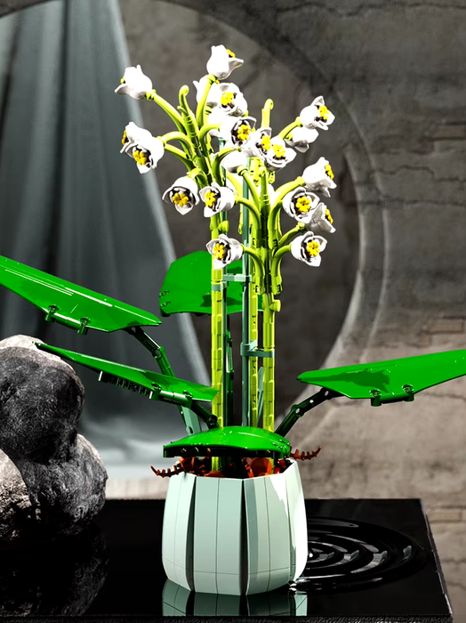 Bell Orchid Building Brick Potted Flower F07M9-2(101) — cshobby Bell Orchid Building Brick Potted Flower F07M9-2(101) — cshobby