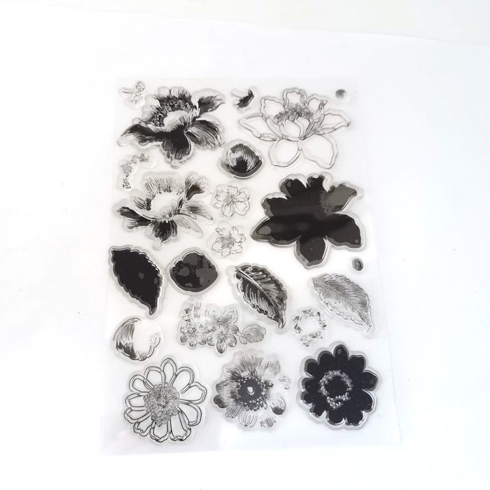 Layered Floral Clear Stamp & Metal Die Set QS06