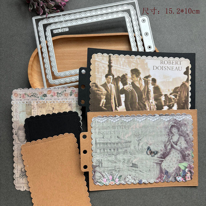 Nested Square Scrapbooking Cutting Die by Wizardi QJ09