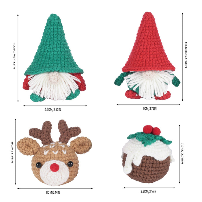 Christmas Amigurumi DIY Crochet Kit Wizardi F07N8-M118