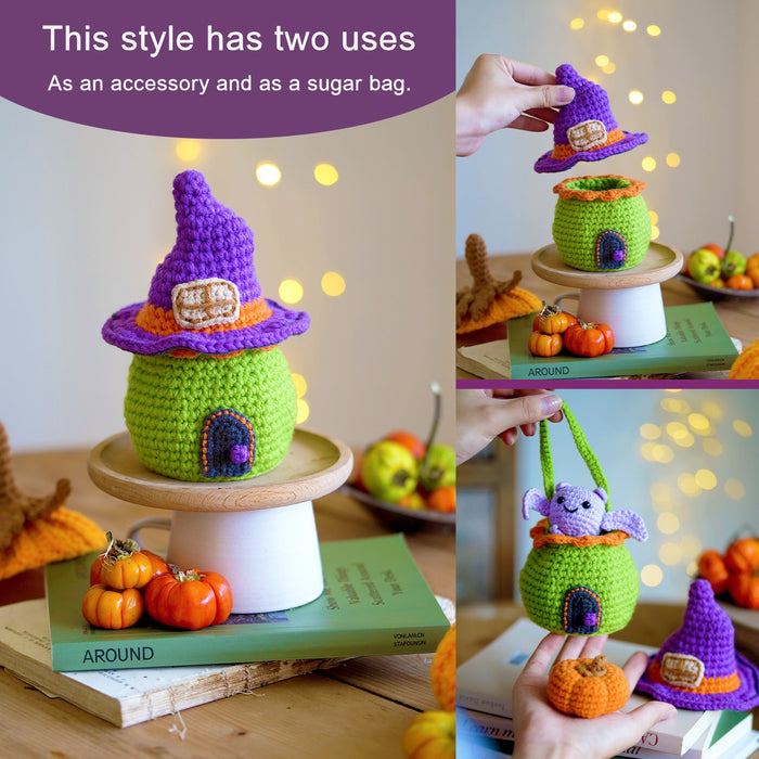 Halloween Amigurumi DIY Crochet Kit Wizardi F07N8-M103
