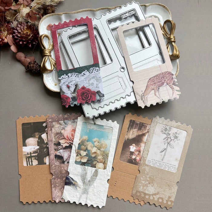 Double Window Scrapbooking Cutting Die by Wizardi QJ06