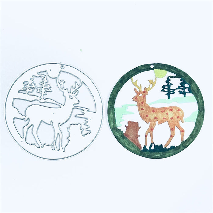 Deer Scrapbooking Cutting Die by Wizardi QJ134