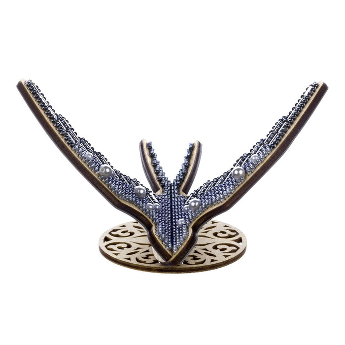 Wooden Bead Embroidery Kit Swallow FLK-583