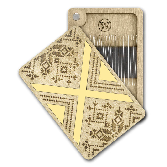 Magnetic Needle Case Rectangular Ethnic Pattern FLZB(N)-194