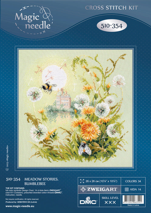 Meadow Stories. Bumblebee 510-354 Counted Cross-Stitch Kit