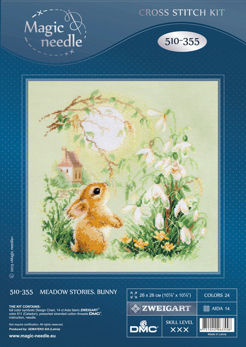 Meadow Stories. Bunny 510-355 Counted Cross-Stitch Kit