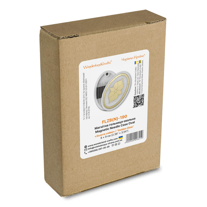 Magnetic Needle Case Oval Golden Glow FLZB(N)-190
