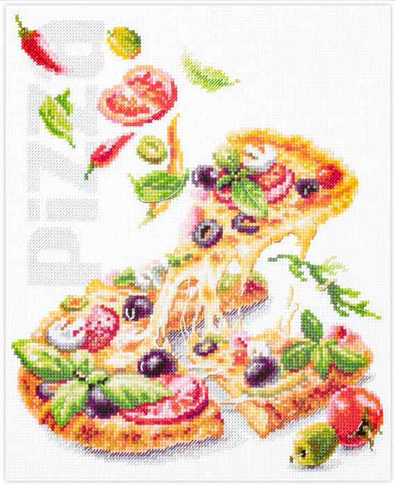 Pizza 528-557 Counted Cross-Stitch Kit