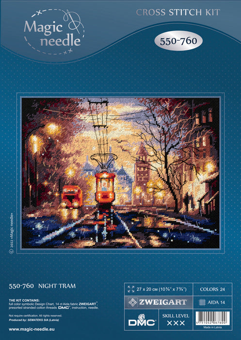 Night Tram 550-760 Counted Cross-Stitch Kit