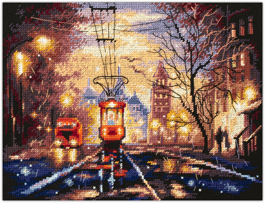 Night Tram 550-760 Counted Cross-Stitch Kit