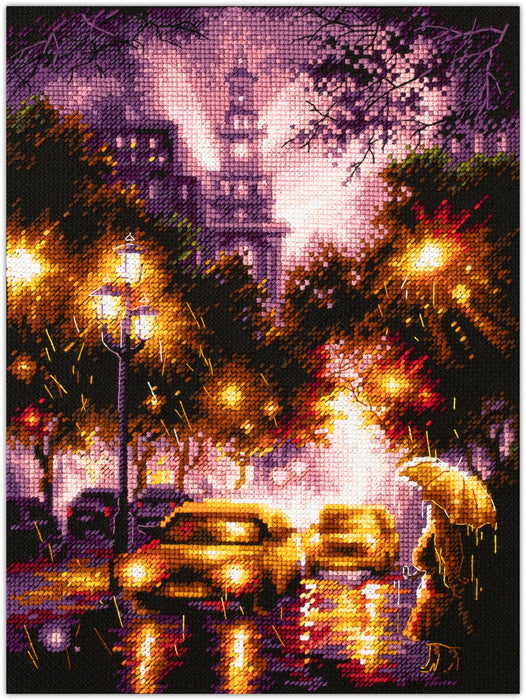 Rainy Night 550-762 Counted Cross-Stitch Kit