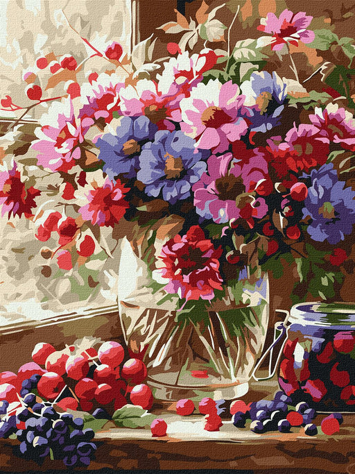 Painting by Numbers kit Bouquet and fruit KHO5693
