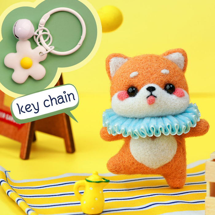 Puppy Needle Felting Kit. Wizardi DIY Wool Craft Kit F07N8-W182