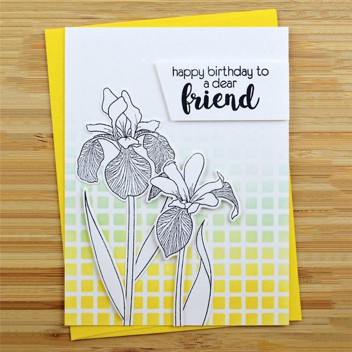 Spring Flowers Clear Stamp & Metal Die Set QS11