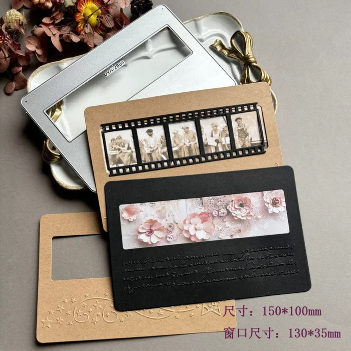 Slim Rectangle Scrapbooking Cutting Die by Wizardi QJ08