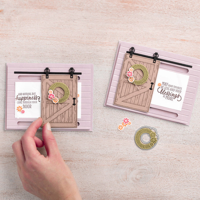 Door Clear Stamp & Metal Die Set QS10