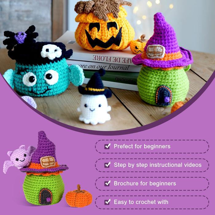 Halloween Amigurumi DIY Crochet Kit Wizardi F07N8-M103
