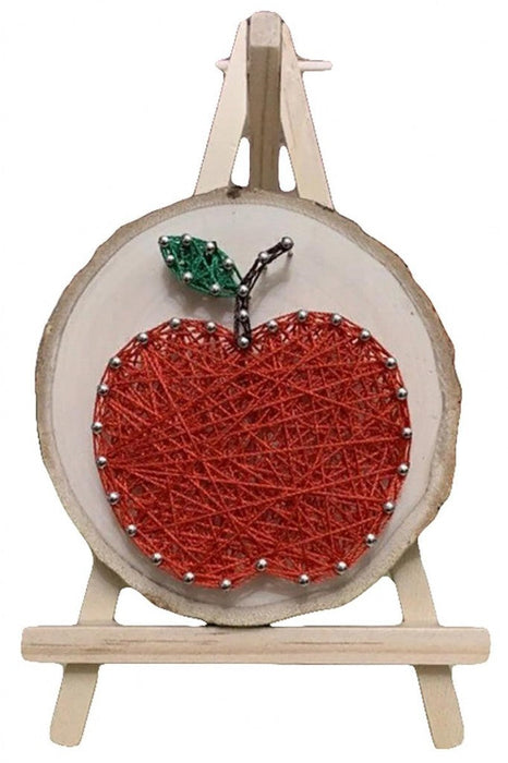 String Art DIY Kit - Apple. Wizardi Craft Kit F07-M12-1-DHAA28287