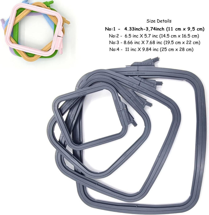 Plastic Square Hoop Nurge 170-12 Anthracite