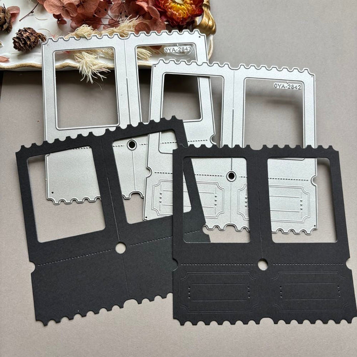 Double Window Scrapbooking Cutting Die by Wizardi QJ06