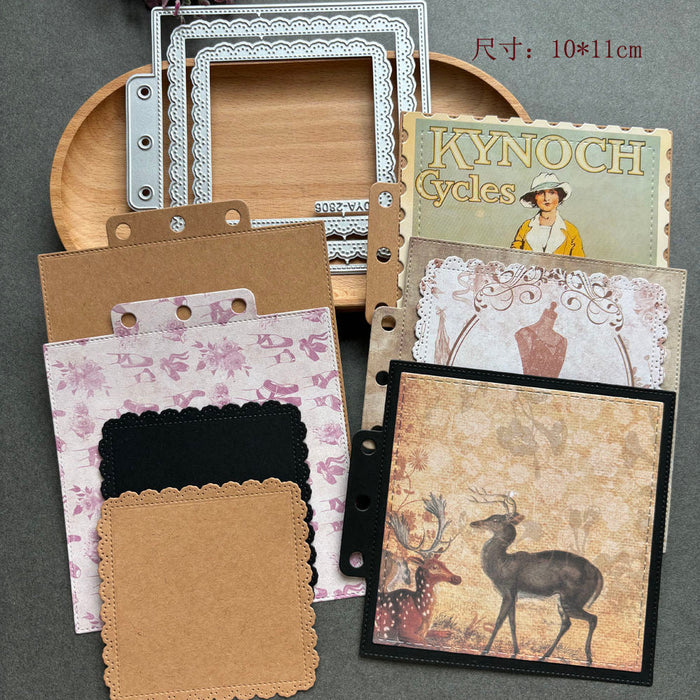 Nested Square Scrapbooking Cutting Die by Wizardi QJ09