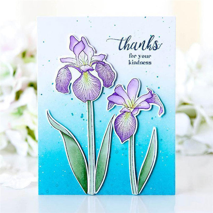 Spring Flowers Clear Stamp & Metal Die Set QS11