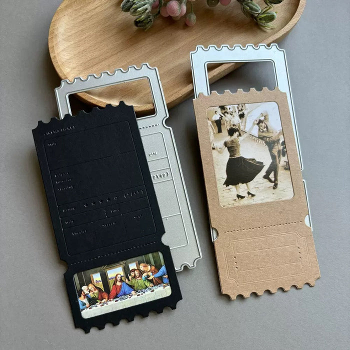 Postage Label Scrapbooking Cutting Die by Wizardi QJ03