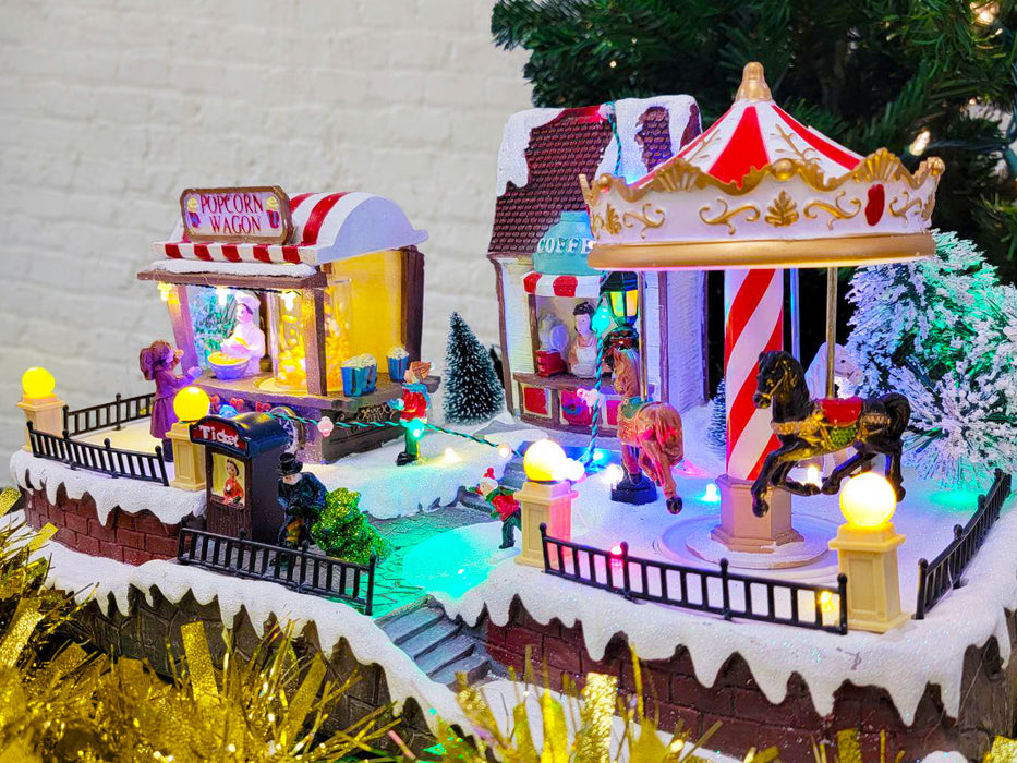 Christmas Village House with LED Lights F07M4-19-H508