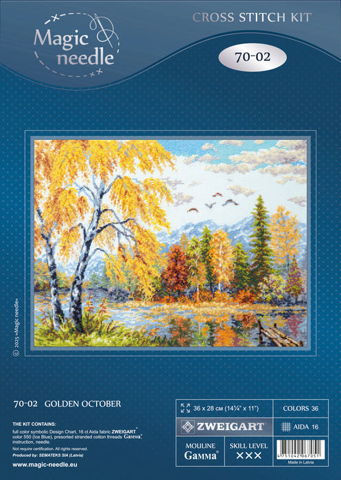 Golden October 70-02 Counted Cross-Stitch Kit