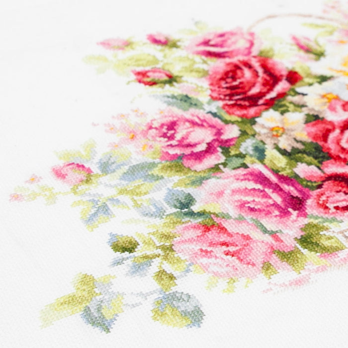 Basket with Roses 70-19 Counted Cross-Stitch Kit
