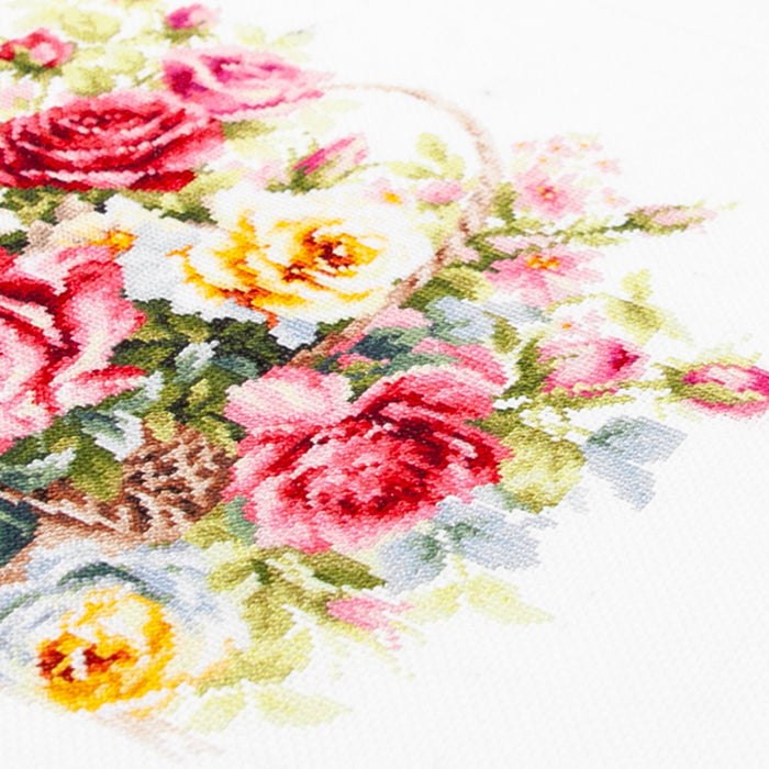 Basket with Roses 70-19 Counted Cross-Stitch Kit